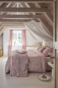 Pip Studio perkálové povlečení Mumbai Morning růžové 140x200 + 70x90 cm