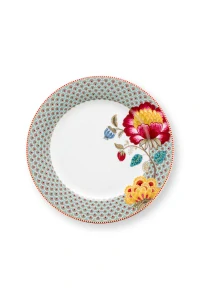Pip Studio Blooming Tales talíř Ø26,5 cm, modrý