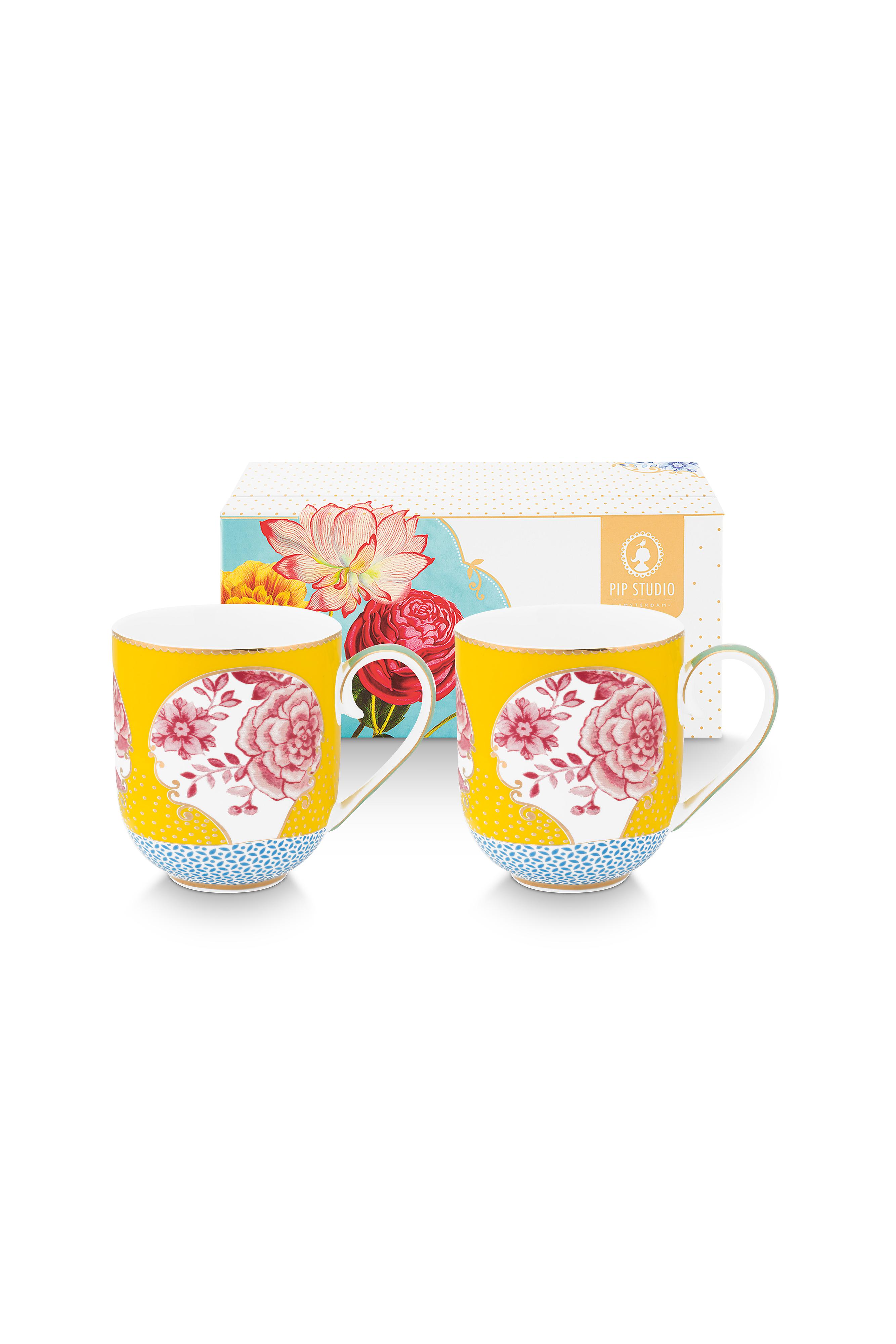 Pip Studio Royal Multi sada 2 ks hrnků 300ml, barevná