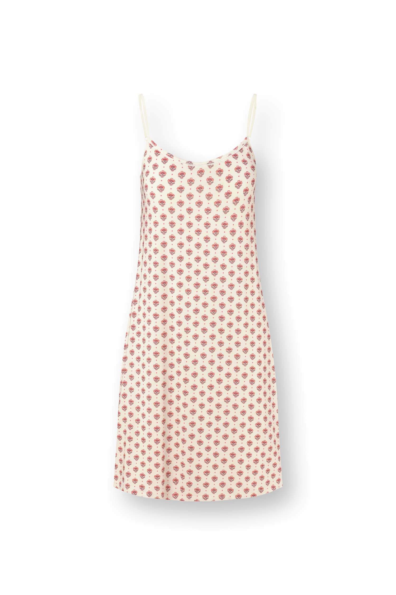 Pip Studio Diezel noční košile na ramínka Jaipur Flower,  bílo-růžová