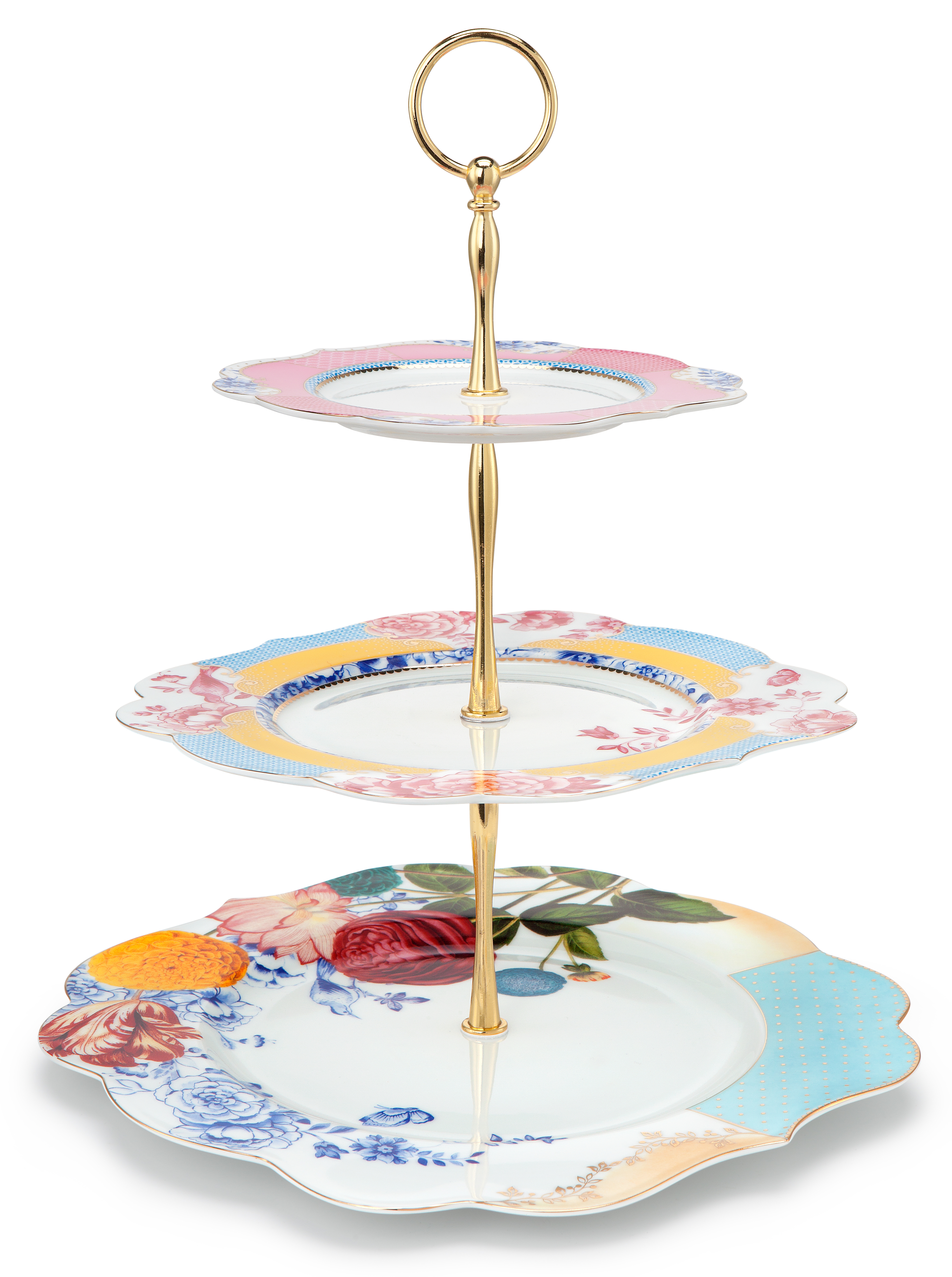 Pip Studio Royal Multi třípatový etažér, barevný 