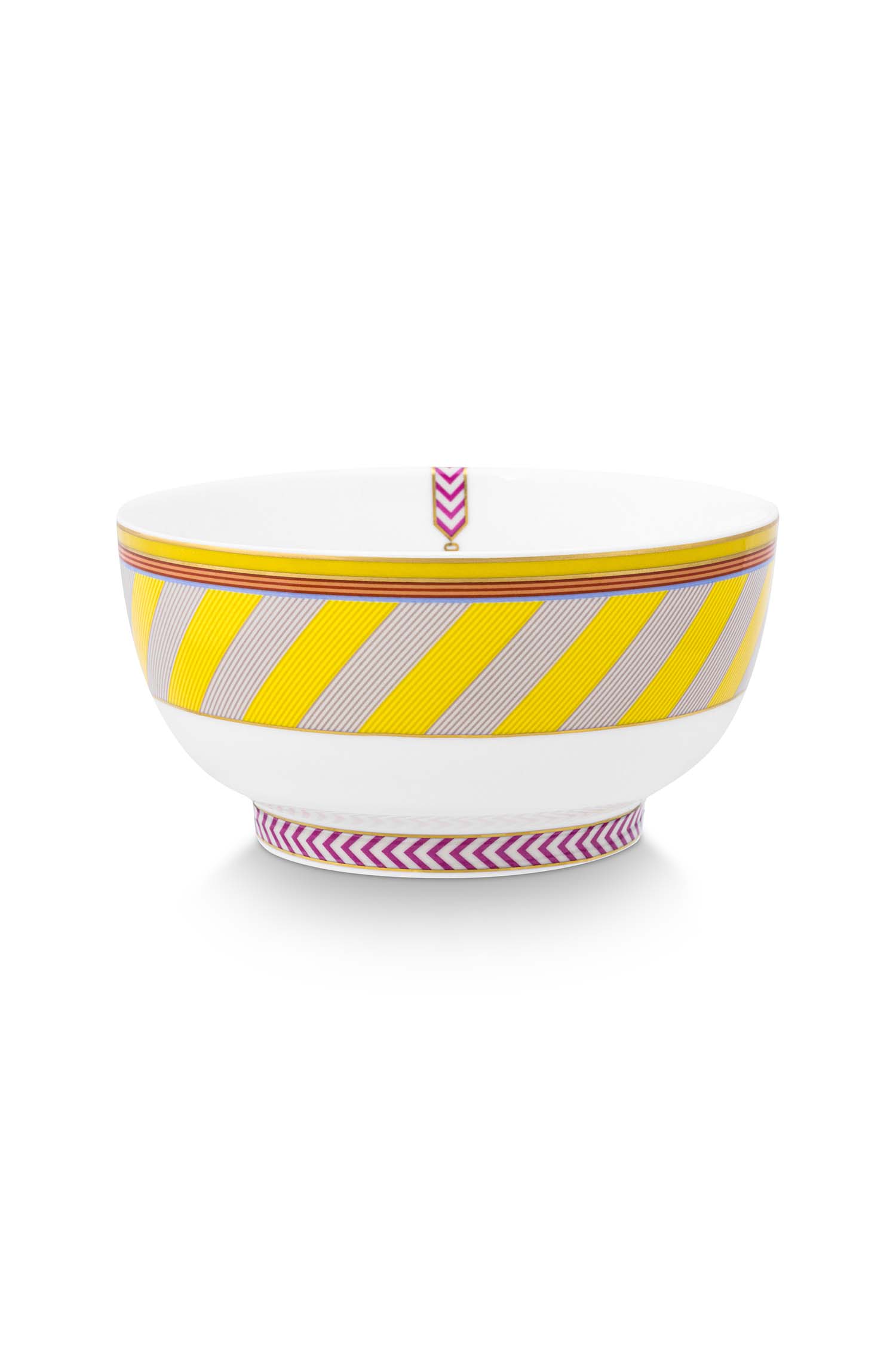 Pip Studio Pip Chique Stripes miska ∅15,5 cm, žlutá