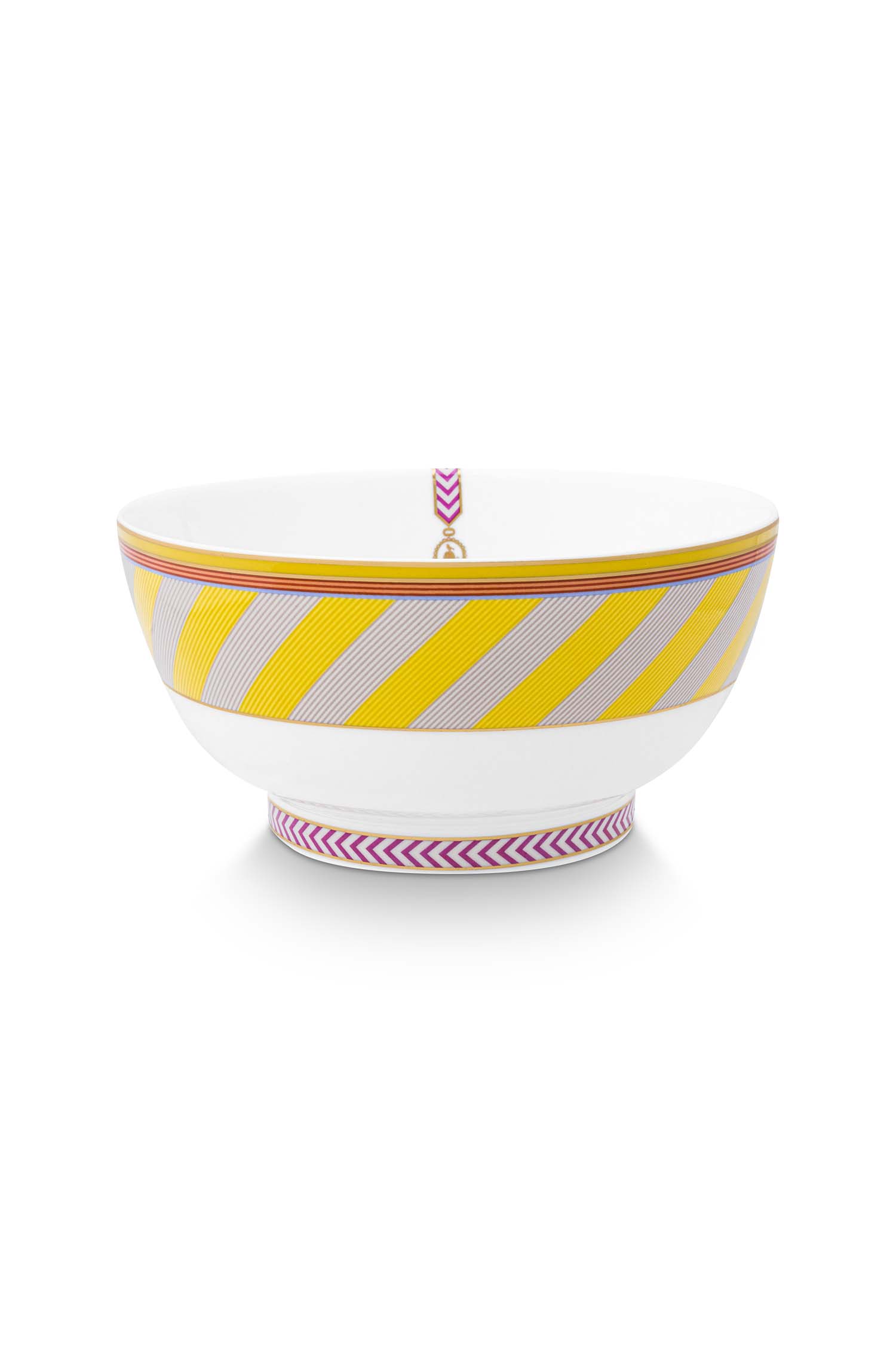 Pip Studio Pip Chique Stripes miska ∅18 cm, žlutá