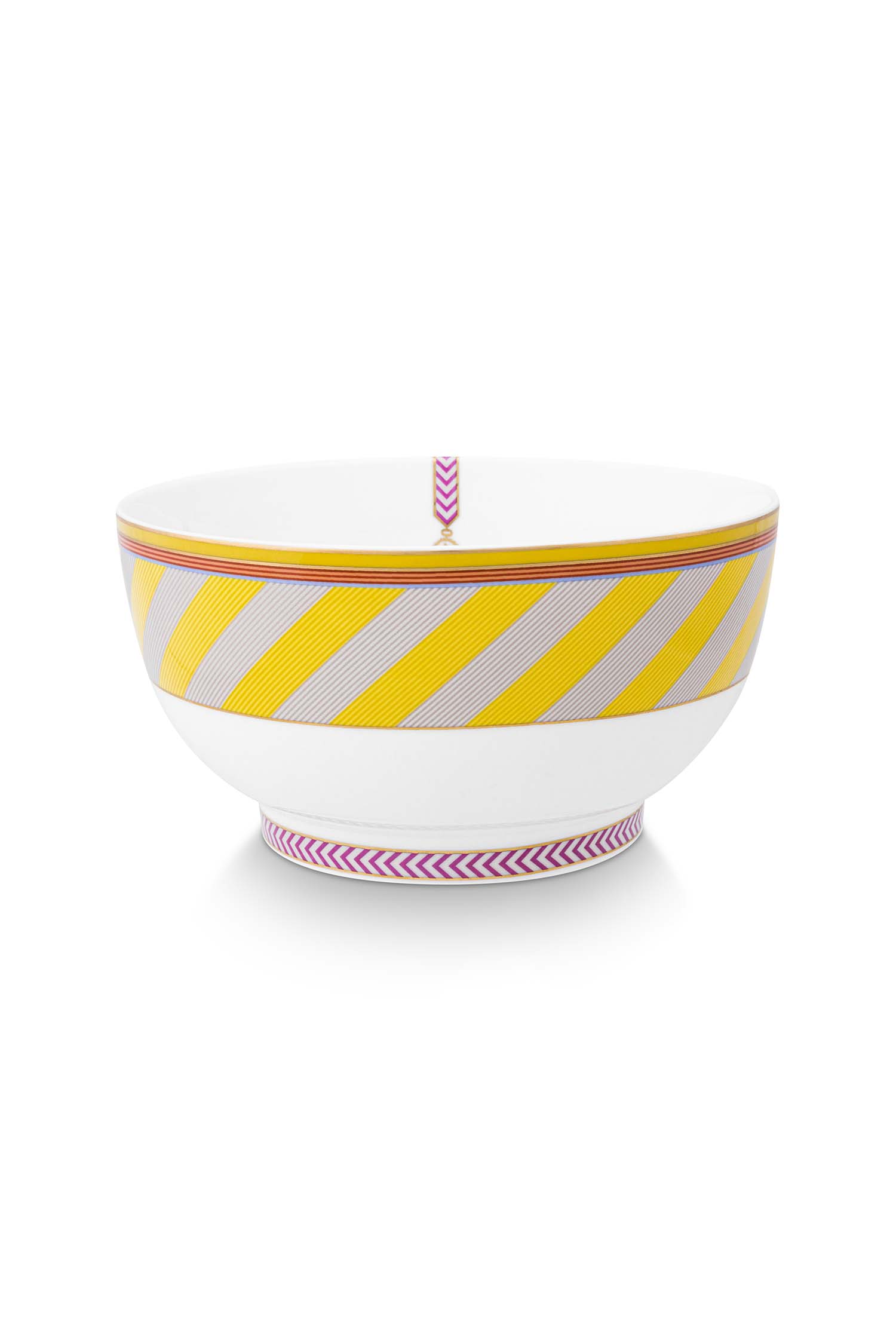 Pip Studio Pip Chique Stripes miska ∅20,5 cm, žlutá
