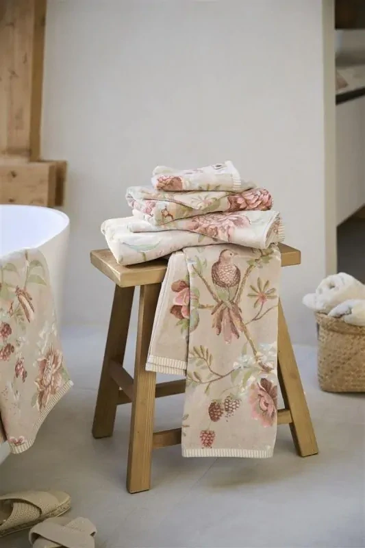Pip Studio ručníky z bavlněného froté Secret Garden, khaki