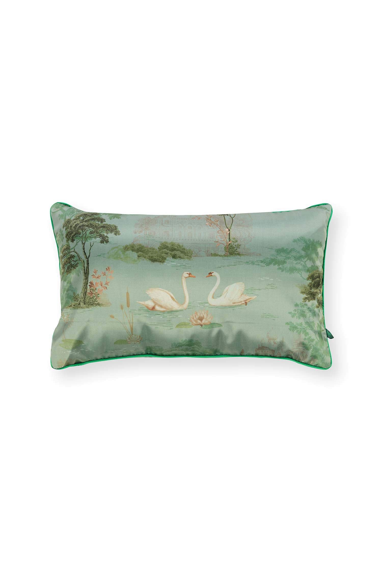 Pip Studio Darjeeling Day polštář 35 x 60 cm - zelený