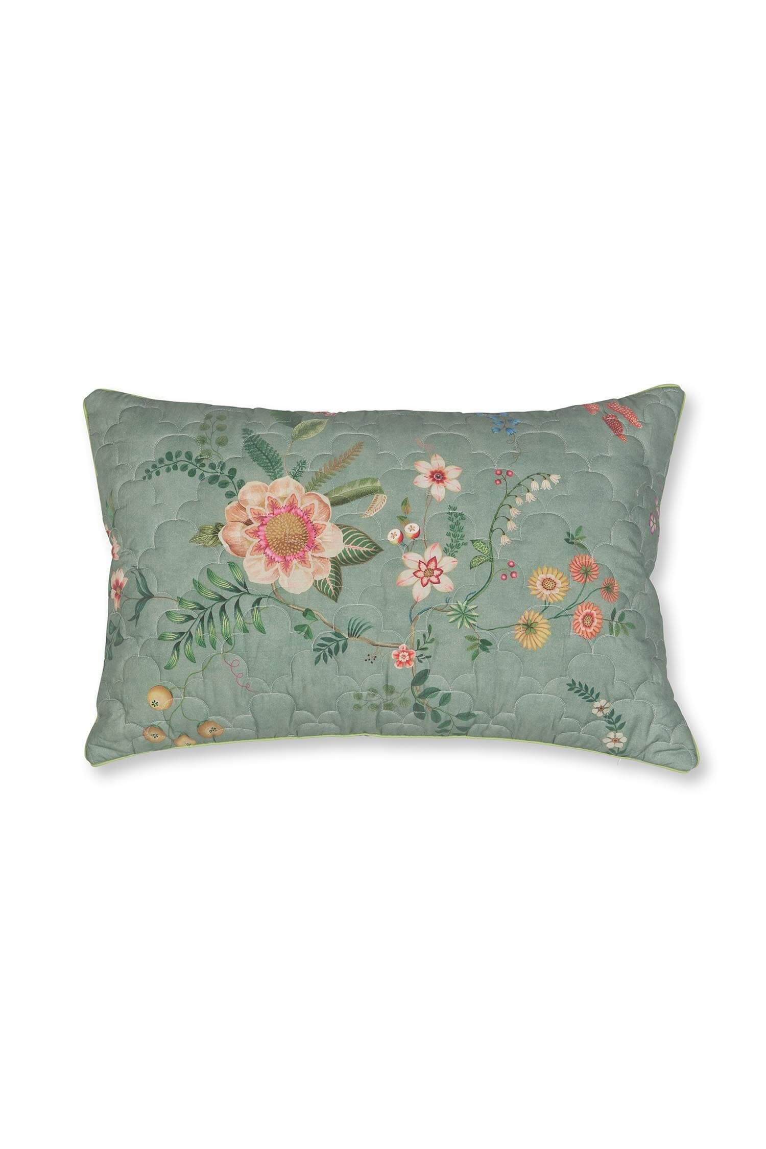 Pip Studio dekorační polštář Quilted Everbloom - zelený 