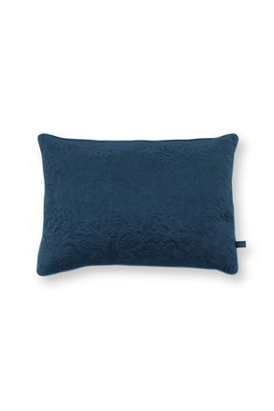 Pip Studio dekorační sametový polštář Quilty Days 50x35cm, modrý