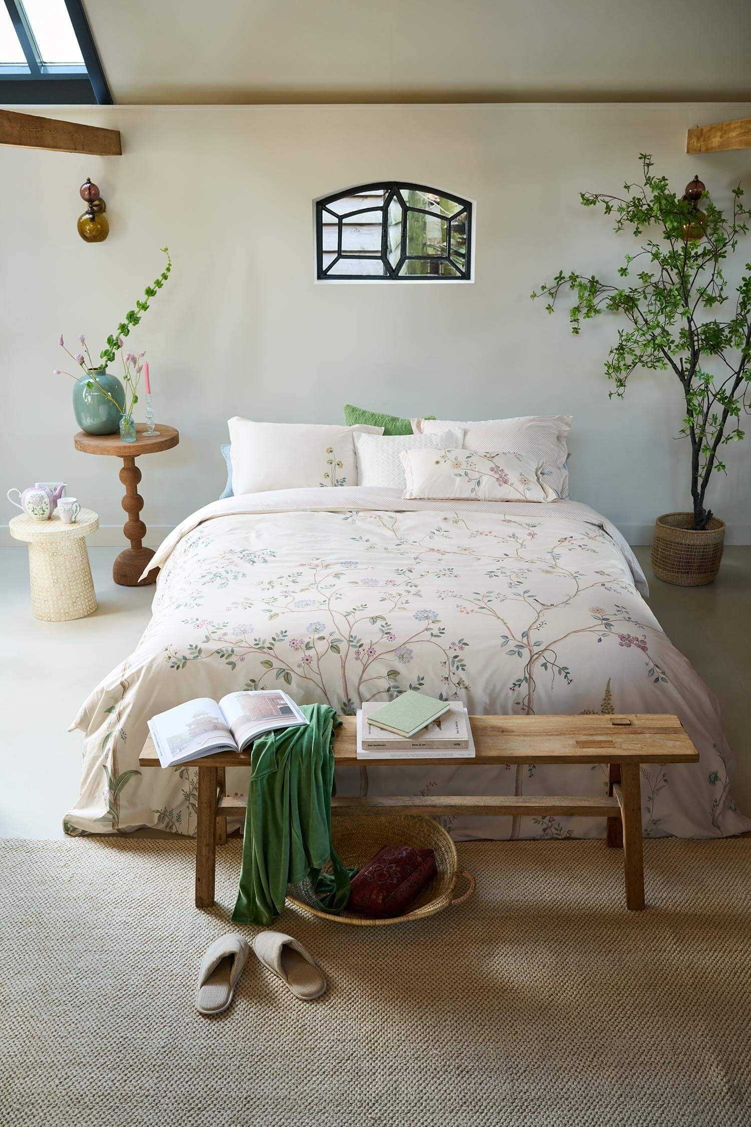 Pip Studio perkálové povlečení Desi Garden White - 140 x 200 cm