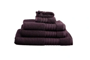 Bavlněné froté ručníky na ruce BH Sheer 30x50 tmavě červená sada 2 kusů