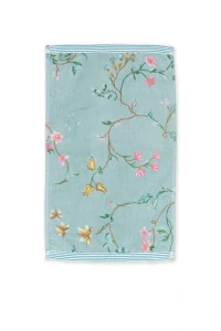 Pip Studio bavlněný froté ručník na ruce Les Fleurs modrý 30x50 cm