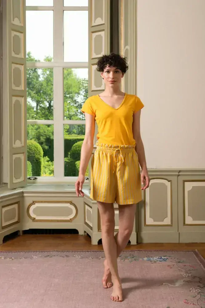 Pip Studio Bonita Kraťasy Sumo Stripe, žluté