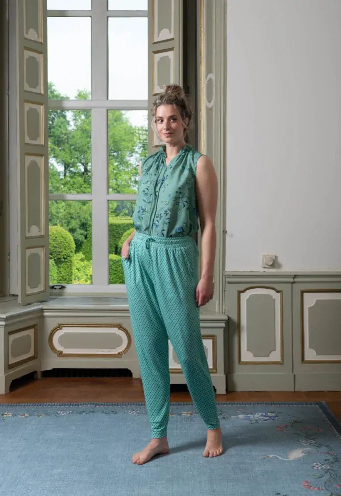 Pip Studio Timmy tílková halenka Tokyo Blossom, zelená