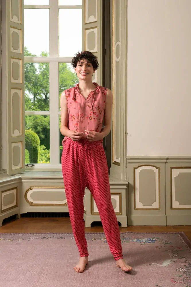 Pip Studio Timmy tílková halenka Tokyo Blossom, červená