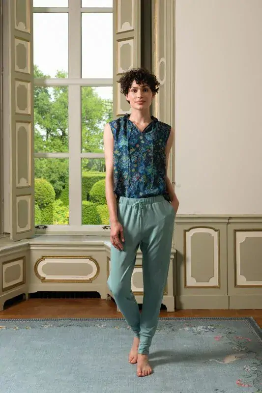 Pip Studio Timmy tílková halenka Kyoto Festival, modrá