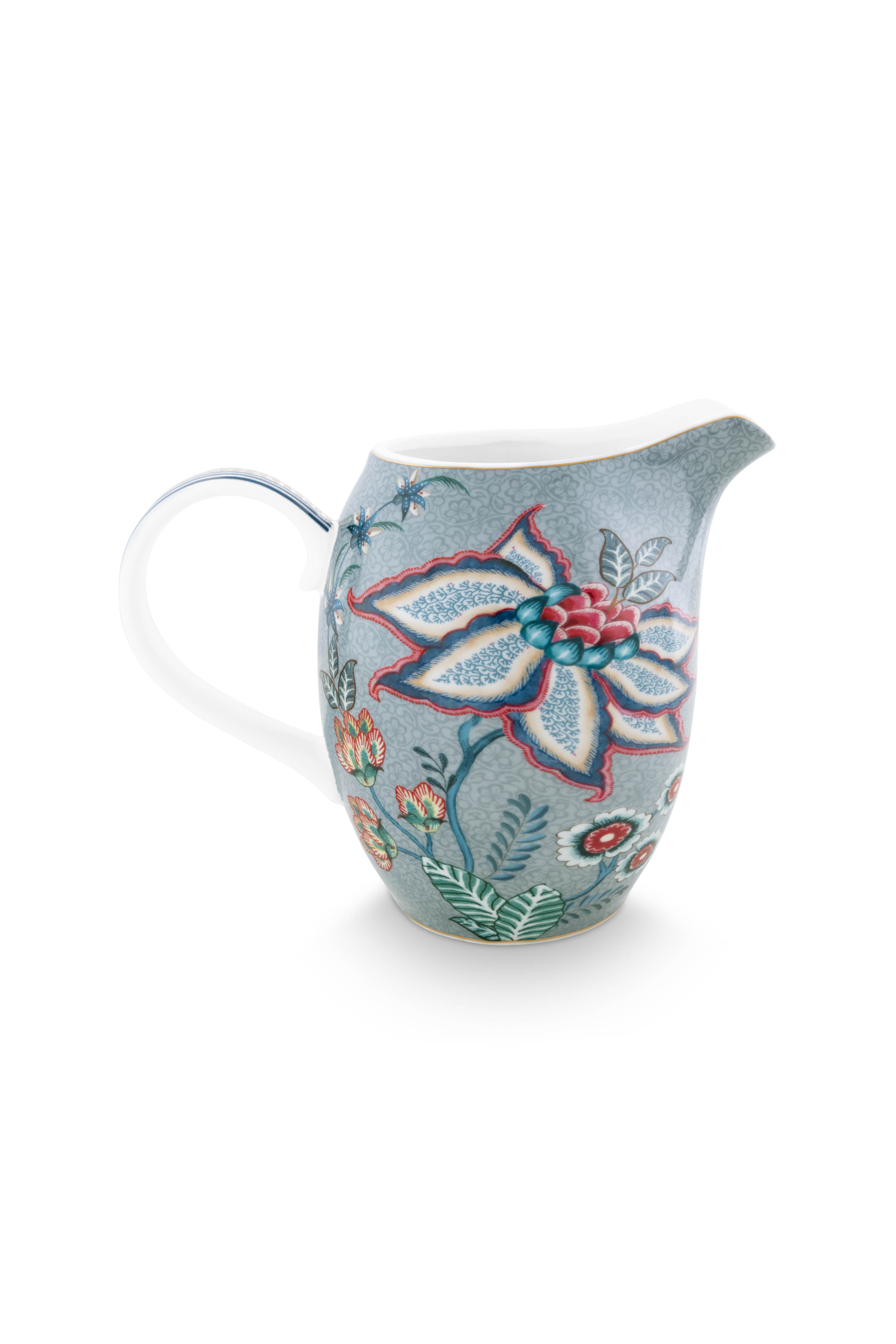 Pip Studio Flower Festival džbán 950ml , modrý