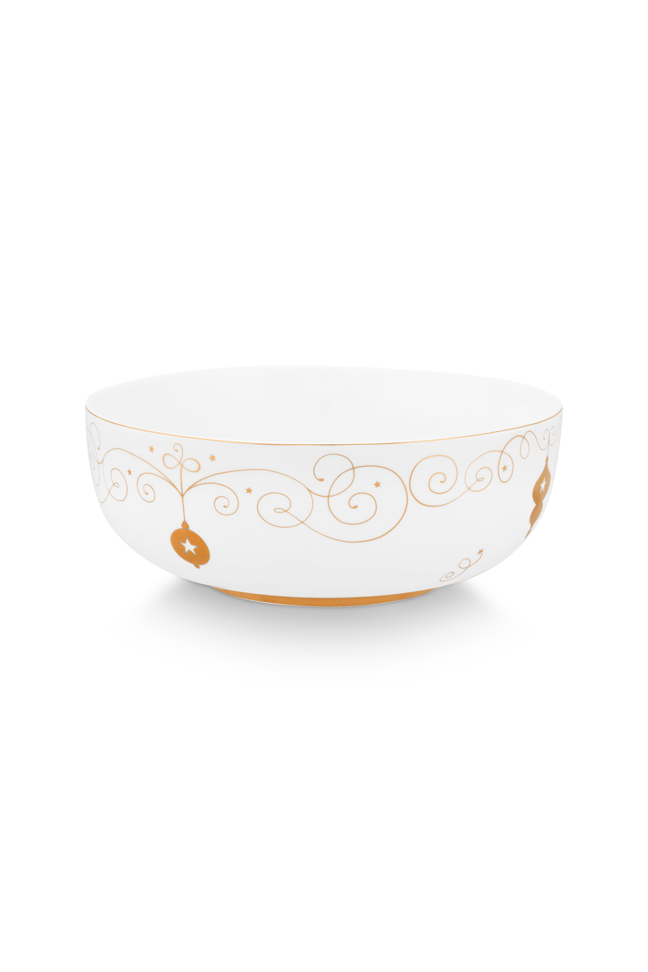 Pip Studio Royal Winter miska Ø 23cm, bílá