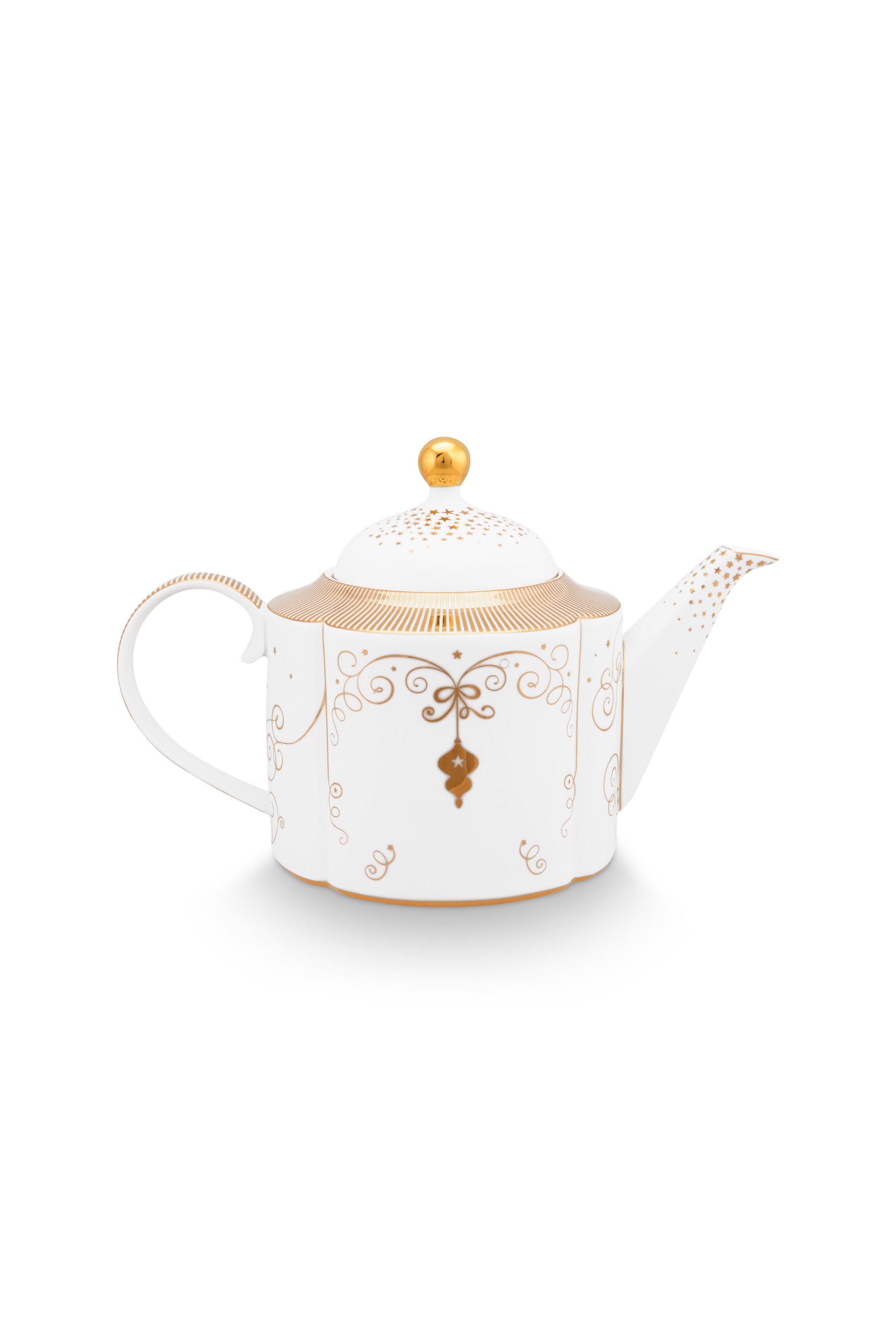 Pip Studio Royal Winter konvice 1.65l, bílá