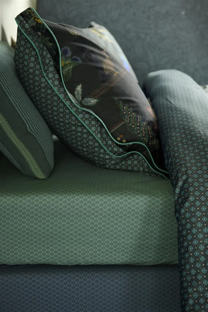 Pip Studio perkálové prostěradlo Thousand Leaves 140x200 cm, zelené