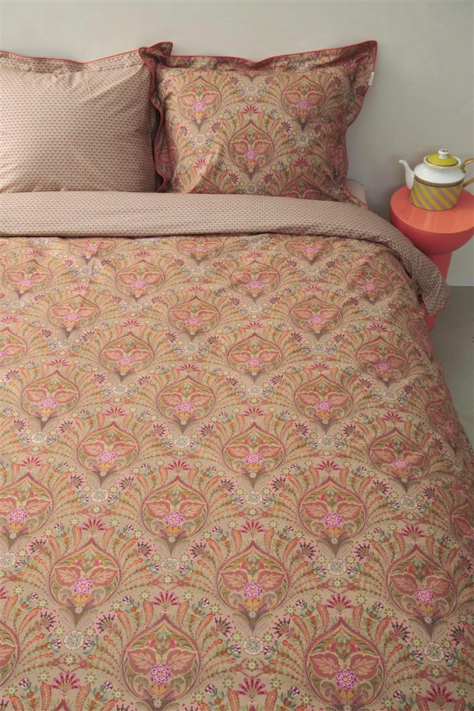 Pip Studio perkálové povlečení Alba khaki 140x200 + 70x90 cm