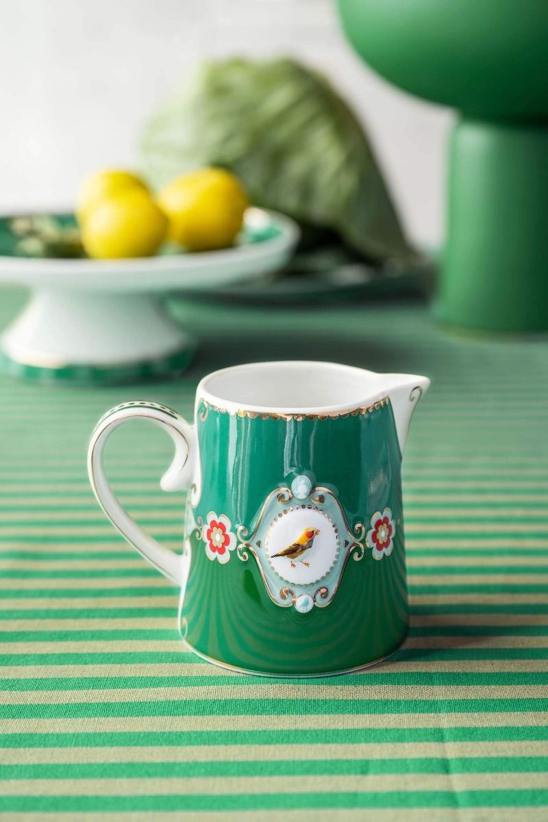 Pip Studio Love Birds mlékovka 270ml, zelená