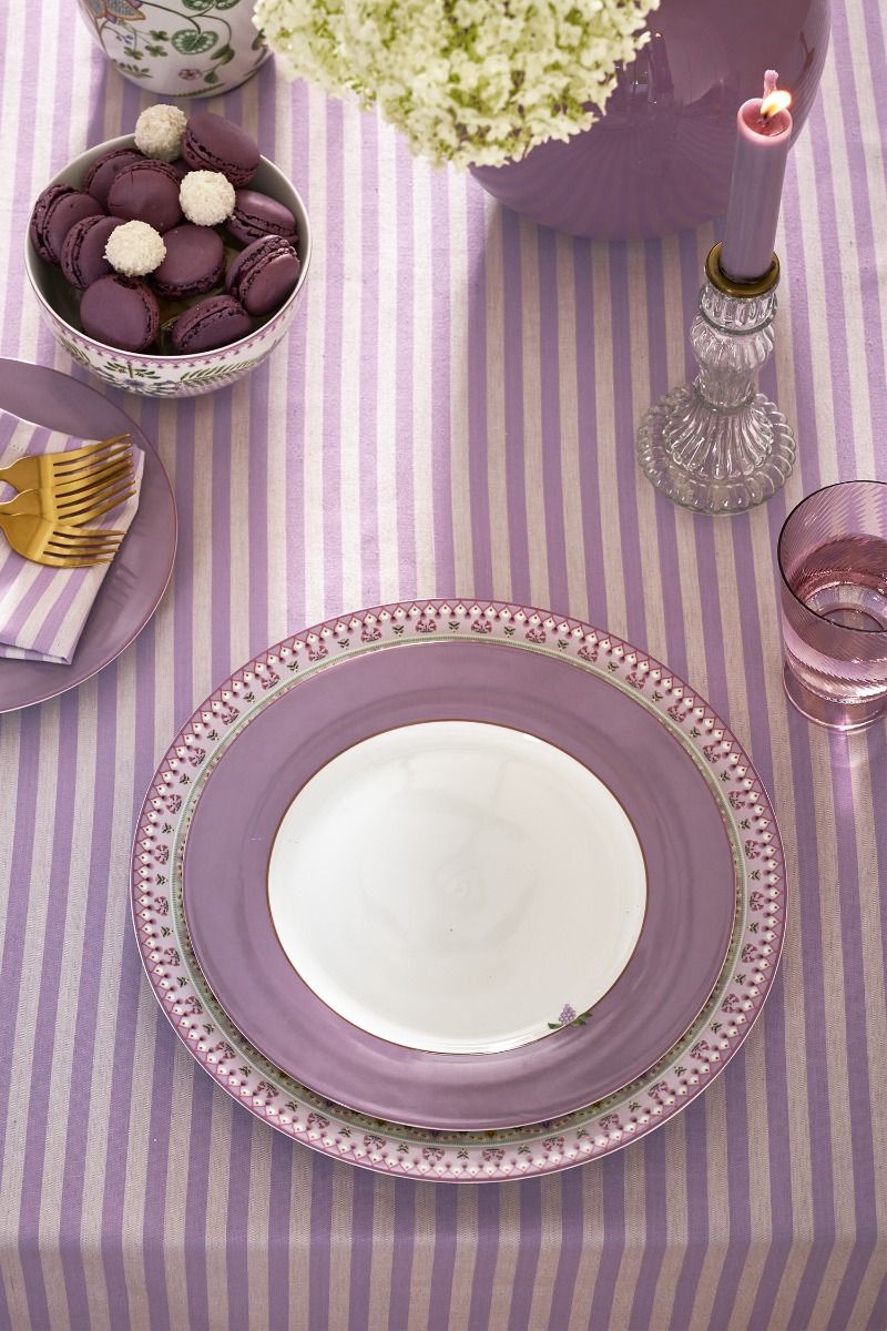 Pip Studio Lily & Lotus talíř Ø26,5cm, decor lila