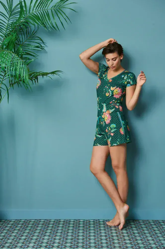 Pip Studio Bonna dámské kraťasy Jambo Jasmin, zelené