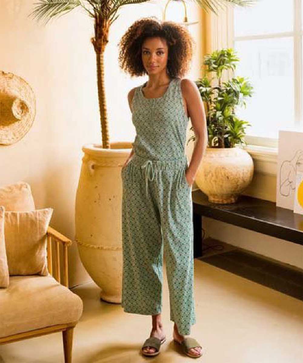 Pip Studio Celeste Culotte 3/4 kalhoty Verano, zelené