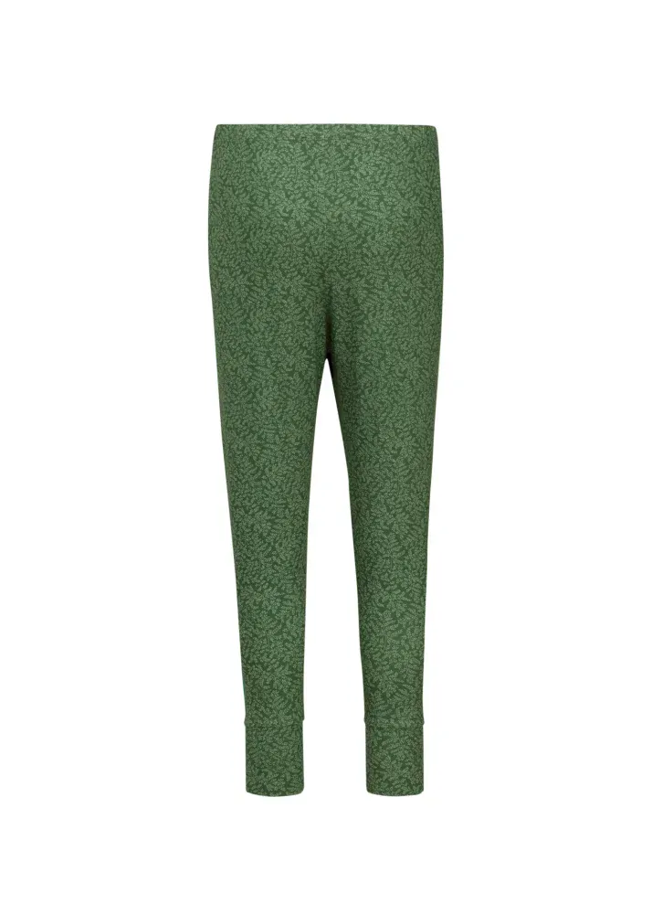 Pip Studio Bodhi 3/4 kalhoty Leafy Dots, zelené