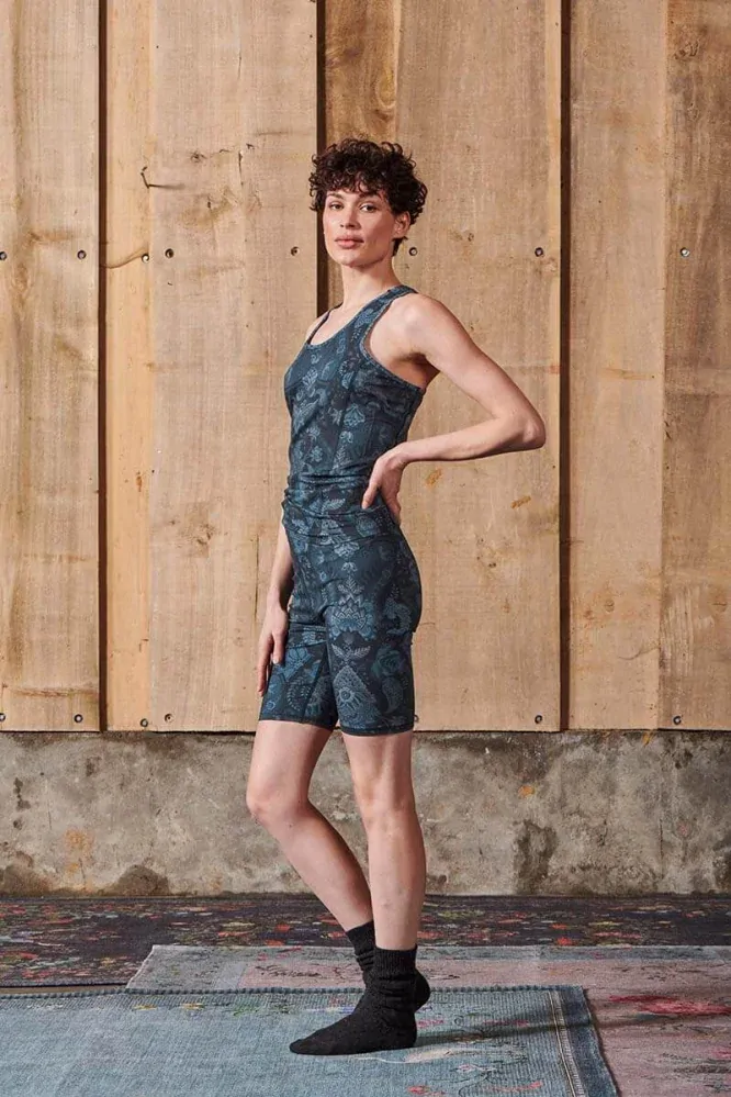 Pip Studio legínové kraťasy Kyoto Festival, modré