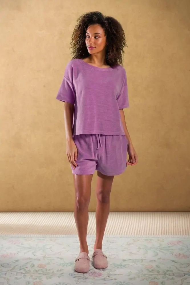 Pip Studio Bisou kraťasy Petite Sumo Stripe, lila