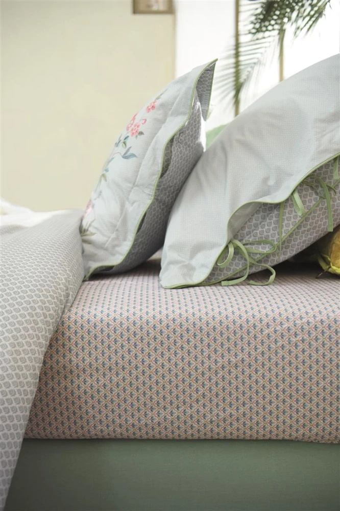 Pip Studio perkálové prostěradlo Mi Vida 90x200 cm, modré