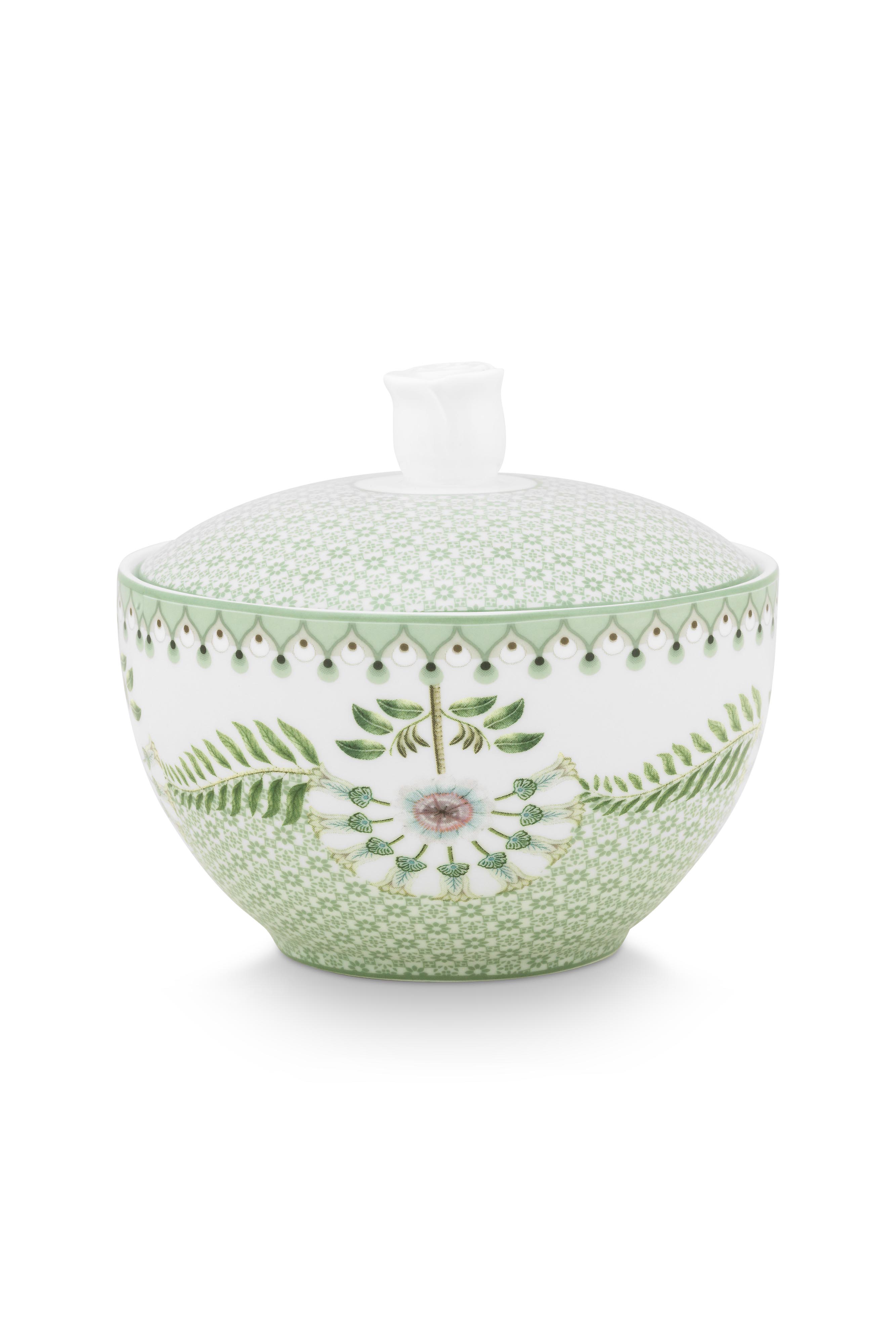 Pip Studio Lily & Lotus cukřenka 300ml, zelená