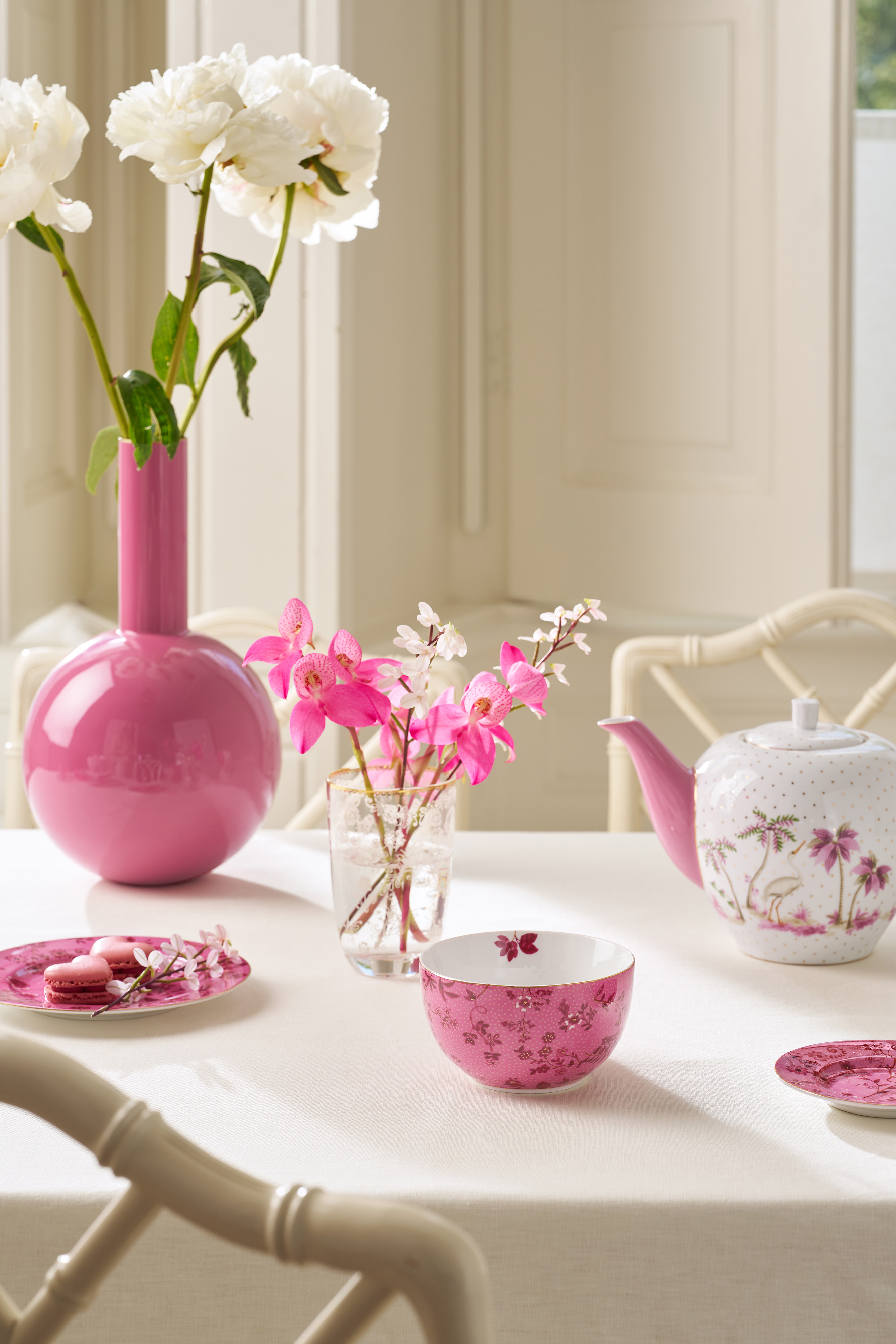 Pip Studio Jolie Flowers miska ∅12cm, růžová