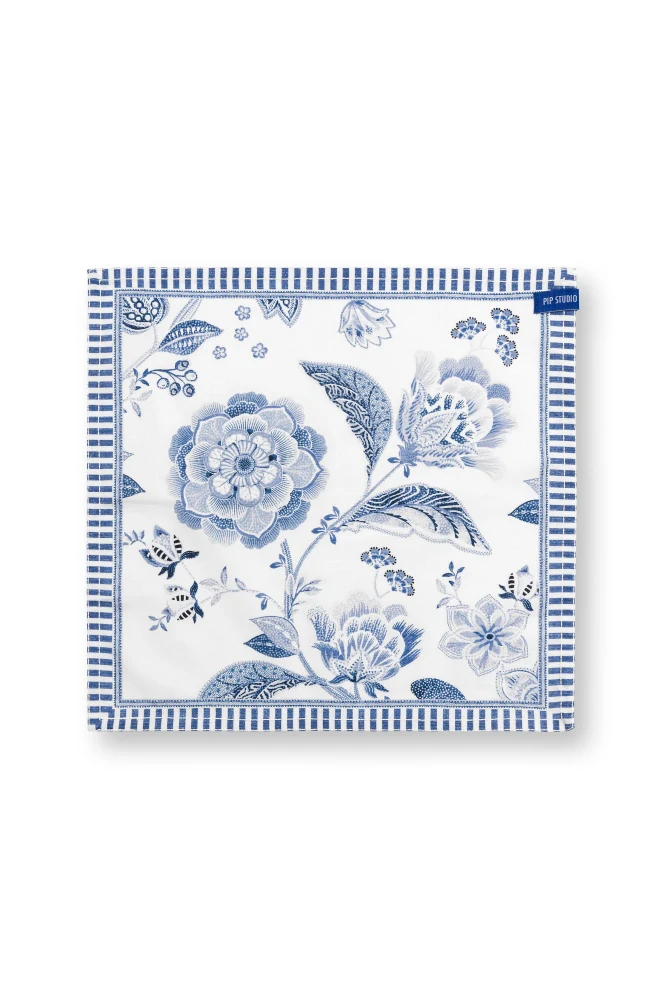 Pip Studio Royal set 4ks látkových ubrousků 40x40cm, modrý