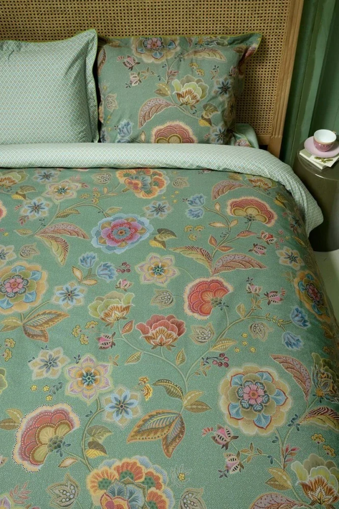 Pip Studio perkálové povlečení Matata zelené 140x200 + 70x90 cm