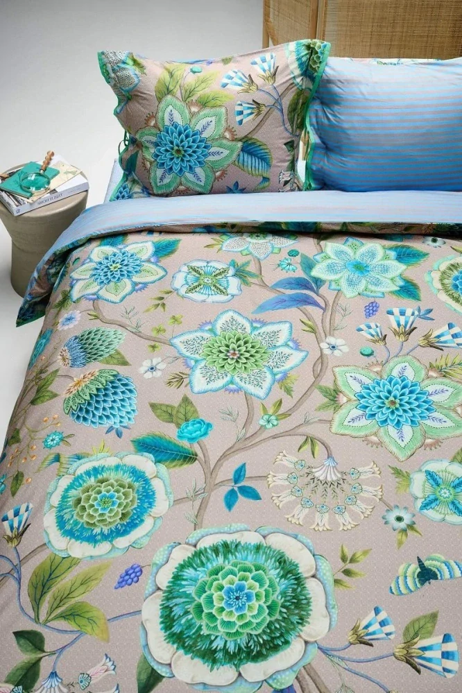 Pip Studio perkálové povlečení Viva La Vida modré 140x200 + 70x90 cm