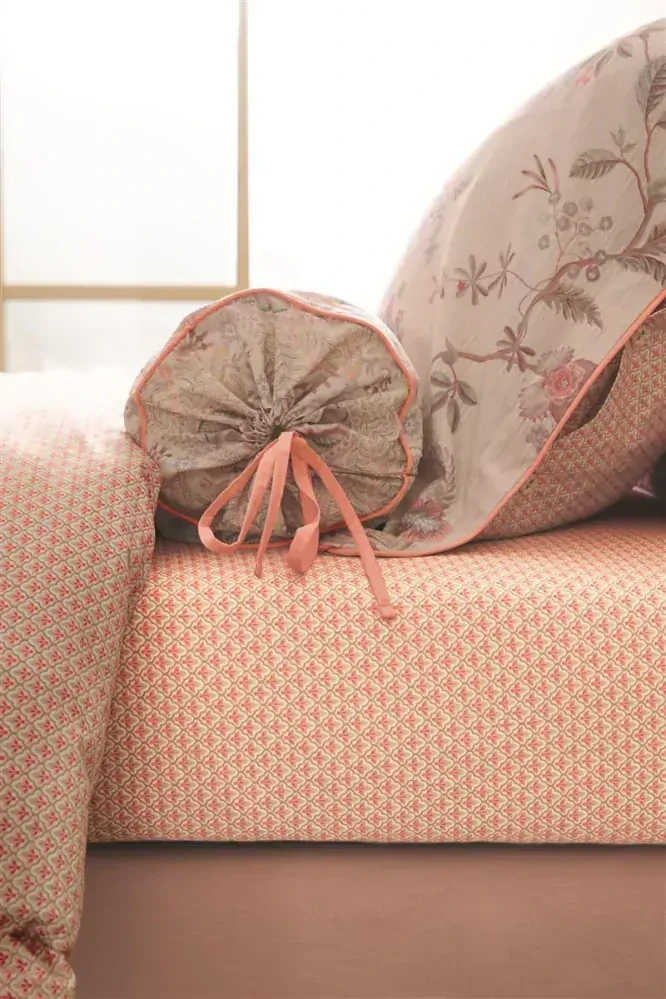 Pip Studio perkálové prostěradlo Mi Vida 90x200 cm, světle růžové