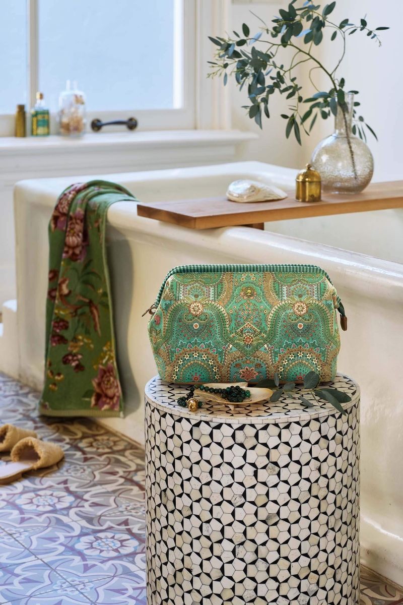 Pip Studio Cooper Jabali střední kosmetická taška, zelená