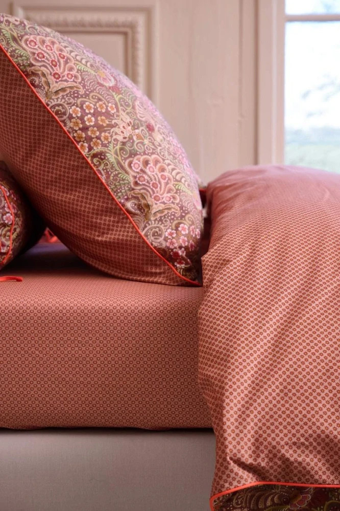 Pip Studio perkálové prostěradlo Twinkle Star 180x200 cm, terra