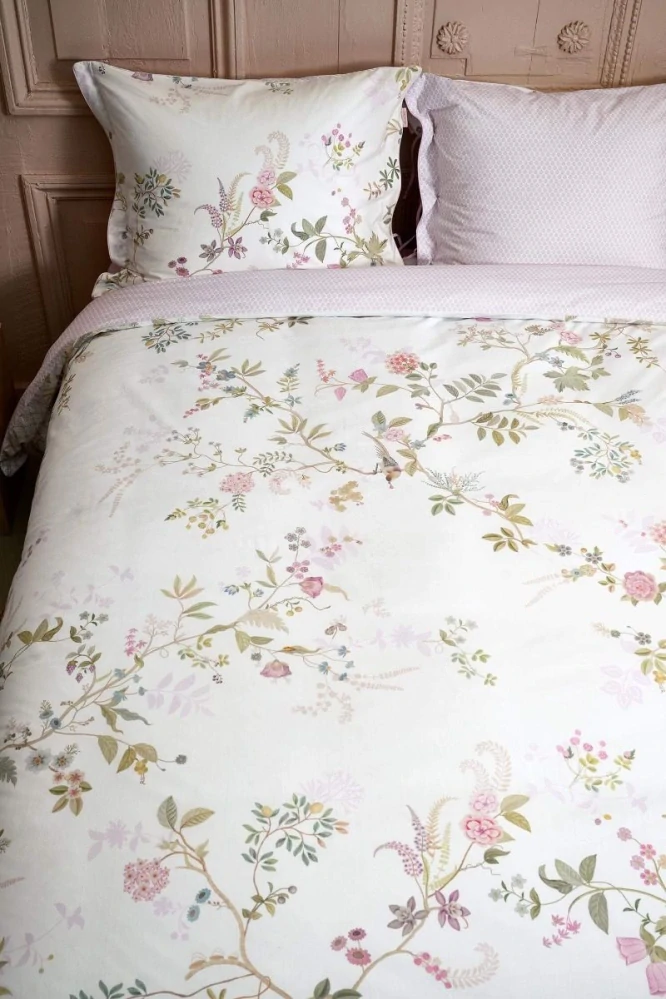 Pip Studio perkálové povlečení Bustani bílé 140x200 + 70x90 cm