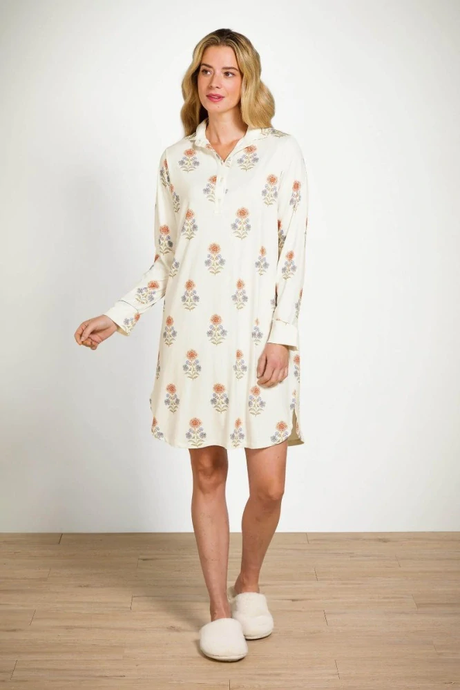 Pip Studio luxusní noční košile Daaltje Tanaka, super premium, bílá