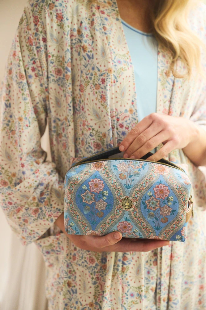 Pip Studio kosmetická taška Coco Ornamento, modrá