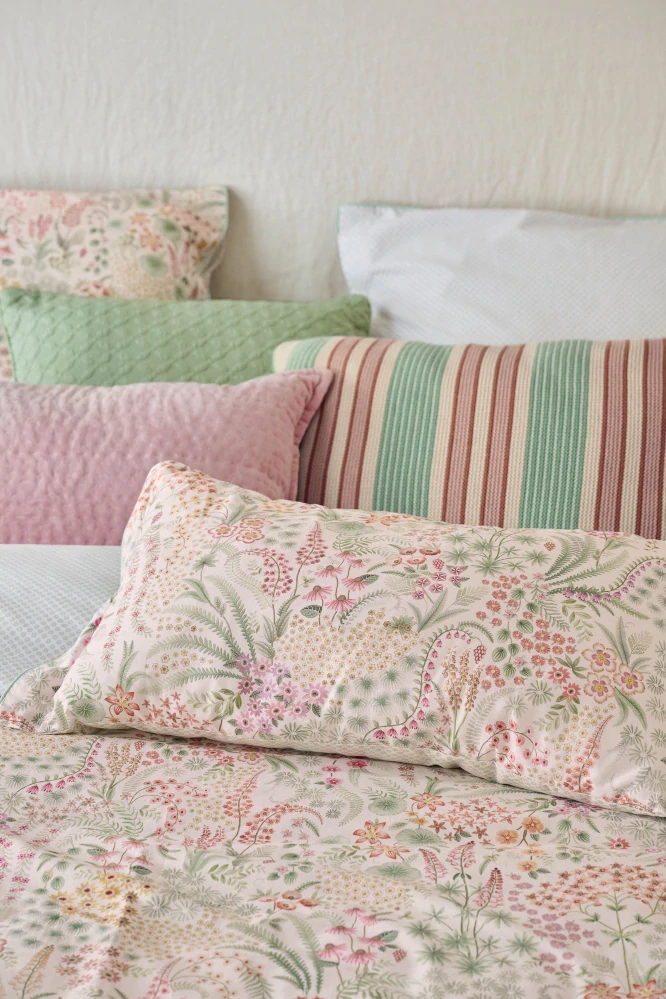 Pip Studio perkálové povlečení Lodi Garden bílé 200x200 + 2x 70x90 cm