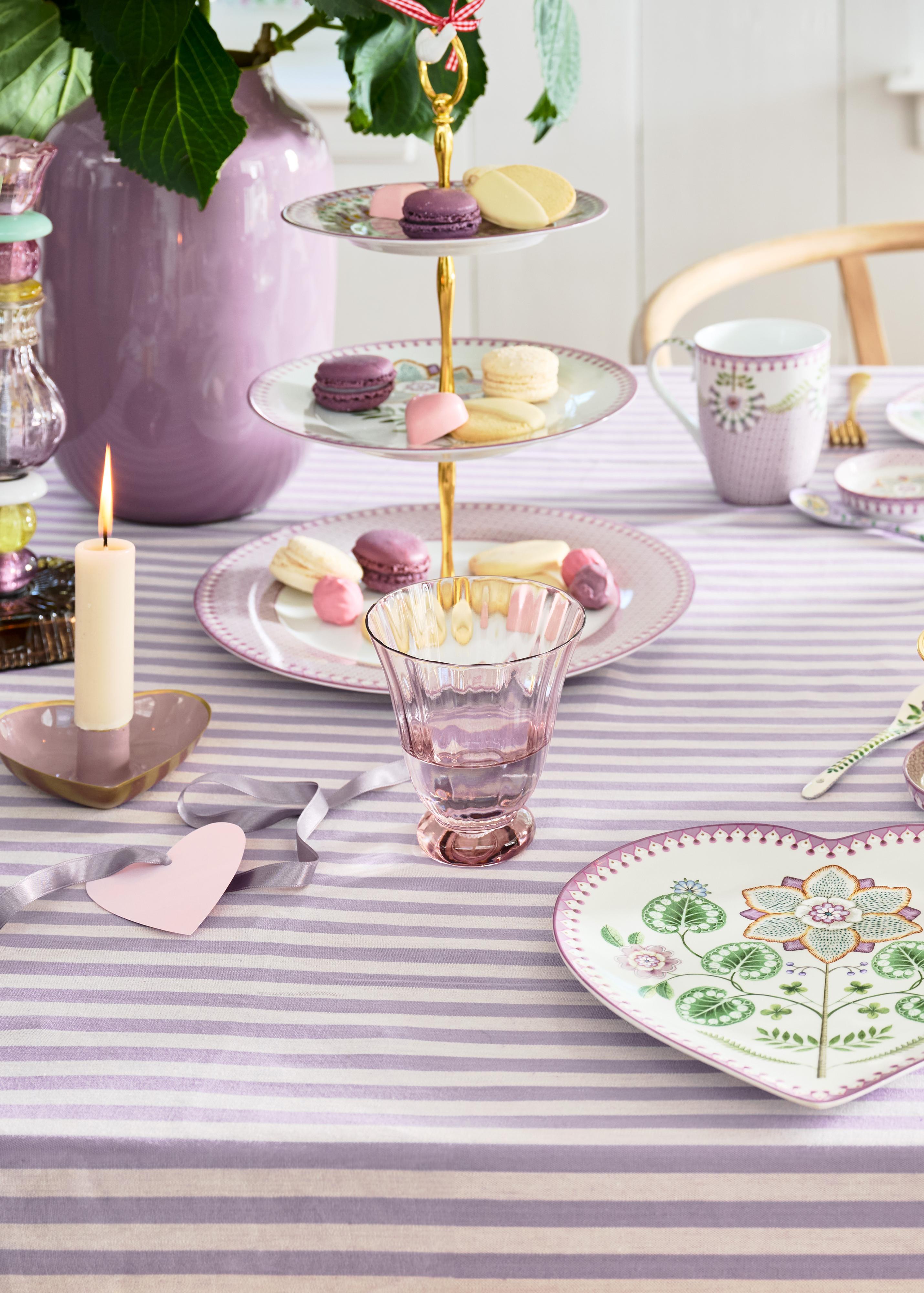 Pip Studio Lily & Lotus třípatový etažér, lila