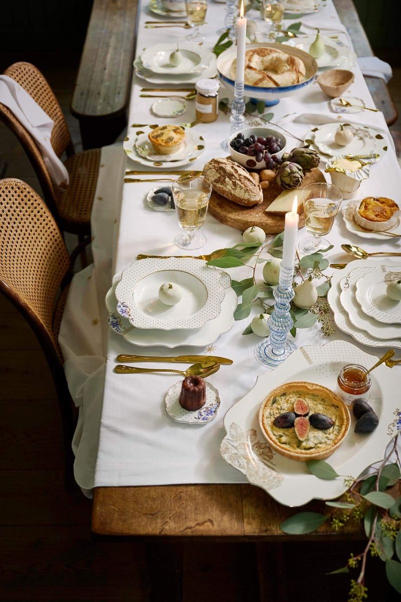 Pip Studio Royal White hluboký talíř Ø23,5 cm, bílý