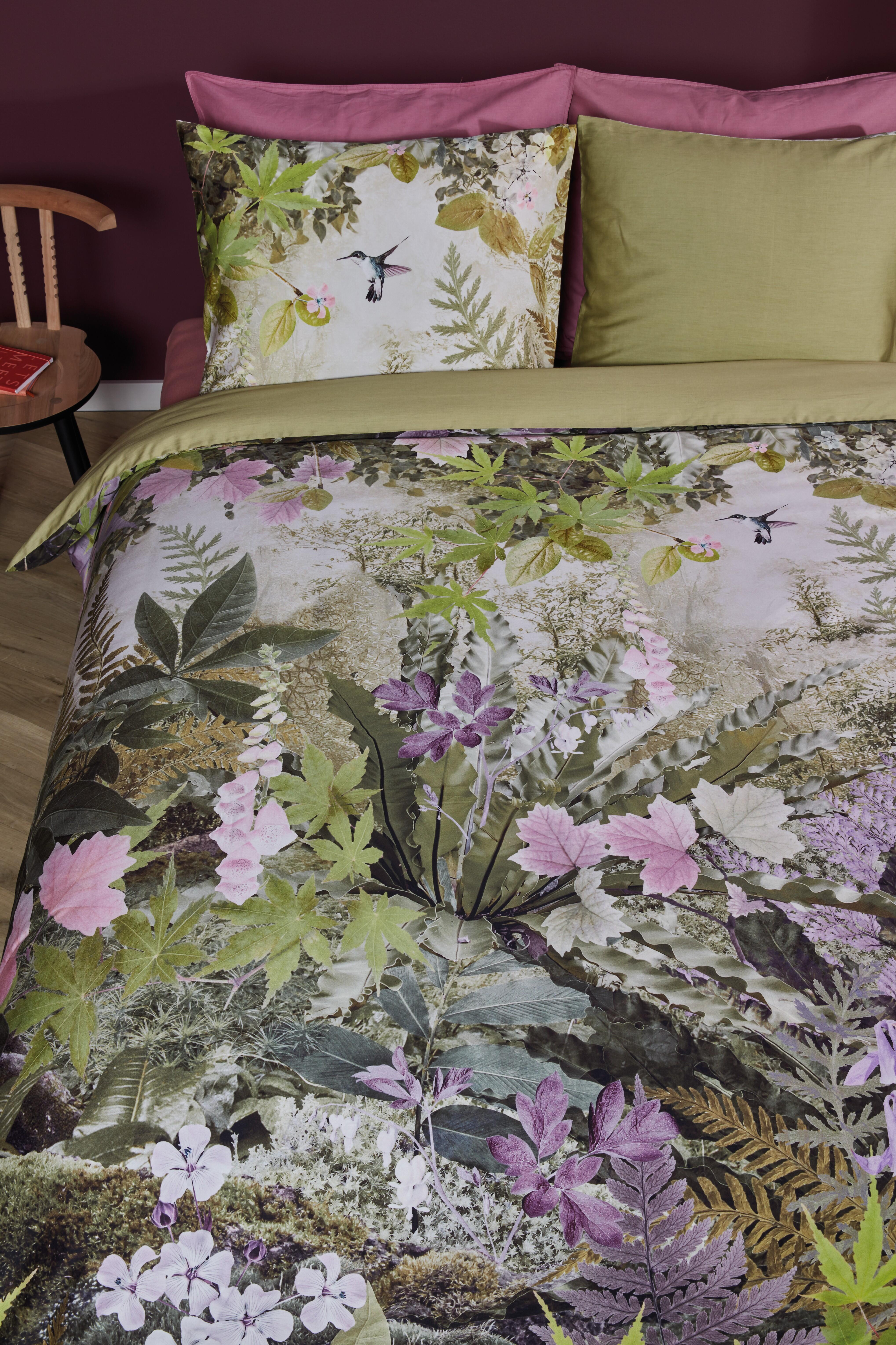 BH Charming povlečení 140x200 + 70x90, bavlněný satén, zelené