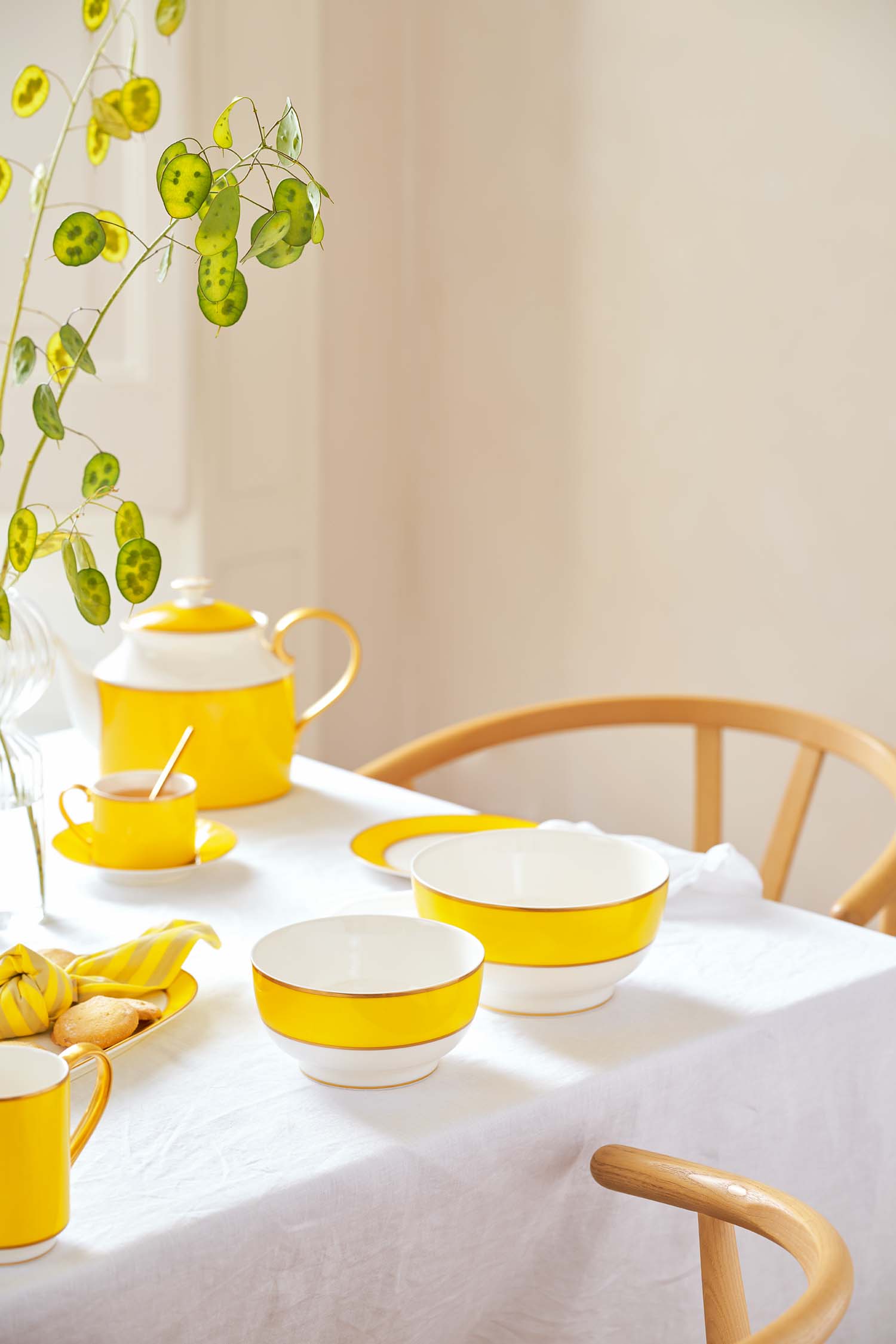 Pip Studio Pip Chique miska ∅20,5 cm, žlutá