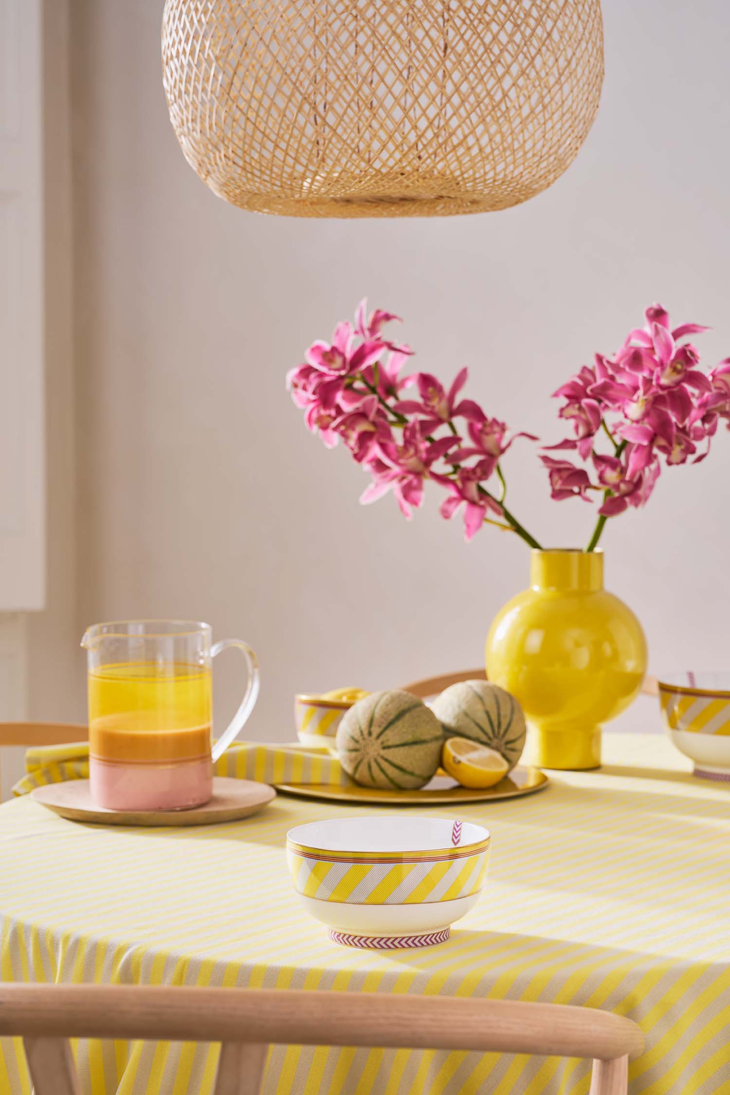 Pip Studio Pip Chique Stripes miska ∅15,5 cm, žlutá