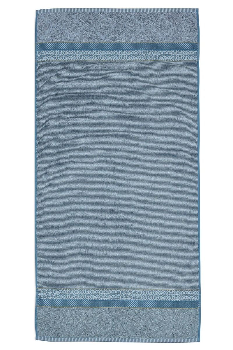 Pip Studio Soft Zellige bavlněný froté ručník modro-šedý 55x100 cm
